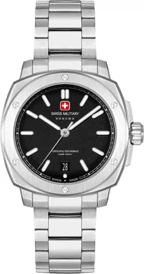 Produktbild von SWISS MILITARY HANOWA Herrenuhr Quarzuhr silber / schwarz onesize Herren 40 mm SMWGH0006501, SMWGH0006502, SMWGH0006503, SMWGH0006560