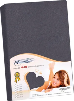 Produktbild von Frotteefolie - Graphit - 140x200
