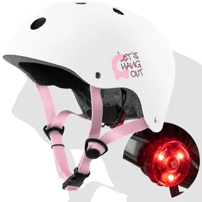 Produktbild von Kinderhelm CARIBOO LED-Licht verstellbar (White/Pink)