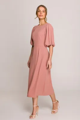 Zdjęcie produktu dla Stylove Sukienka damska midi Shporiza S399 różowy L