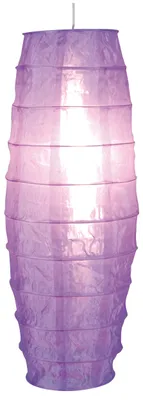 Produktbild von Textilleuchte "VALO", Leuchtenschirm aus Metall und Textilmaterial in violett, 75 cm hoch, Ø 30 cm, für E27-Fassung