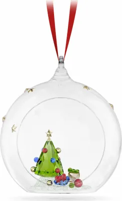 Zdjęcie produktu dla Swarovski Holiday Cheers Weihnachtsbaum und Geschenke Weihnachtskugel 5681633 Neuheit 2024/Abverkauf nur solange Vorrat reicht