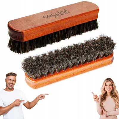 Produktbild von Coccine 621-80 Polierbürste Holz mit Pferdehaar 16cm