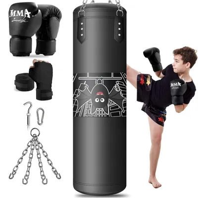 Produktbild von Boxsack Kinder Sandsack - Unbefüllt - 3 bis 12 Jahre - Oxford-Gewebe - Boxset