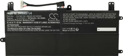 Produktbild von vhbw Akku Ersatz für Asus 0B200-04100000, C41N2102 für Notebook (3510 mAh, 15,52 V, Li-Polymer)