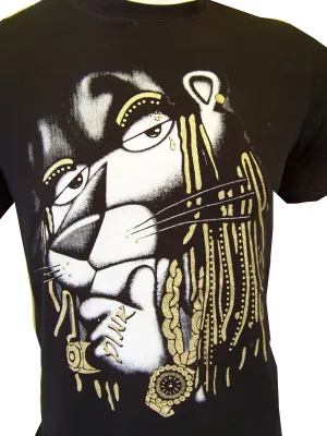 Produktbild von Cooles JESOLO T-Shirt RASTA Schwarz Motiv, Rundhals L