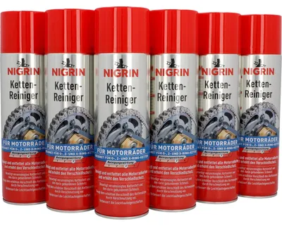 Obrázok produktu pre NIGRIN Čistič reťaze pre motocykle s O-, Z- alebo X-krúžkom reťaze 6x500ml