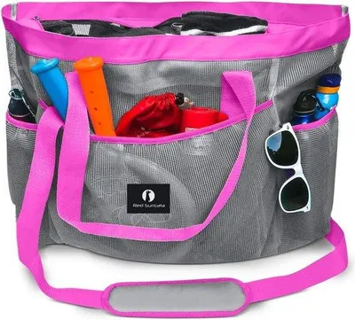 Produktbild von Famanu große Strandtasche - extra groß mit wasserfester Innentasche