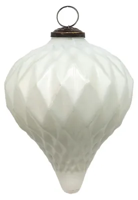 Immagine prodotto di Guaina natalizia Clayre & Eef Ø 13 cm in vetro bianco
