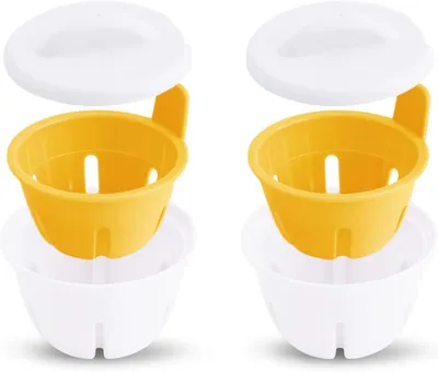Imagen del producto de Hervidor de huevos para microondas, para 2 huevos, sin BPA, para una cocción rápida