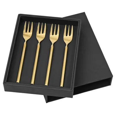Produktbild von Broste Copenhagen TVIS Kuchengabel titanium rose gold 4tlg.