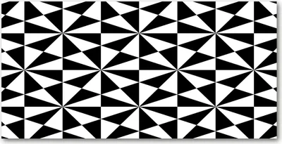 Produktbild von Tulup® Leinwandbild - 140x70 cm - Wandkunst - Drucke auf Leinwand - Leinwanddruck  - Kunst: modern & klassisch - Schwarzweiß - Geometrische Figuren