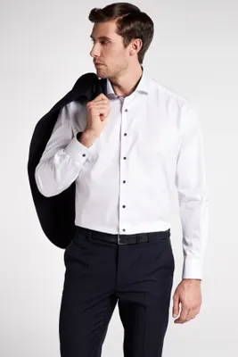 Produktbild von Eterna Hemd Twill mit Patch Comfort Fit 8819-00-E15V Gr. 47 weiß