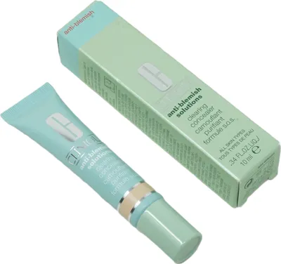 Produktbild von Clinique Anti-Blemish Solutions Clearing concealer, Beige, Mischhaut, trockene Haut, normale Haut, ölige Haut, Empflindliche Haut, Nasse Haut, Tube, 10 ml, Anti-Makel, Anti-Rötung, Beruhigend, Water\Aqua\Eau, Butylene Glycol, Cetyl Esters, Stearic Acid, Kaolin, Glyceryl Dilaurate,...