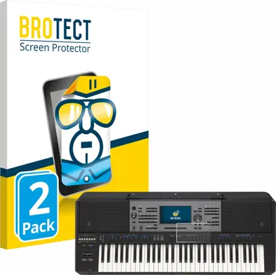 Produktbild von 2x Für Yamaha PSR-A5000 Schutzfolie BROTECT Displayschutz Display Schutz Folie Klar Transparent