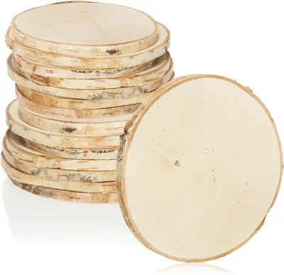 Immagine prodotto di Sottobicchieri in legno naturale - Set da 16 - Sottobicchieri per bicchieri