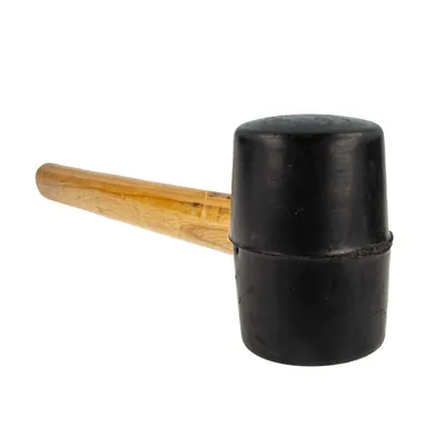 Immagine prodotto di EUROTOOLS mazzuolo in gomma Ø 60 mm 480 grammi, con manico in legno