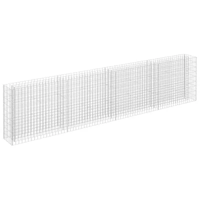 Image de vidaXL Gabion haut-plateau Acier galvanisé 360×30×90 cm