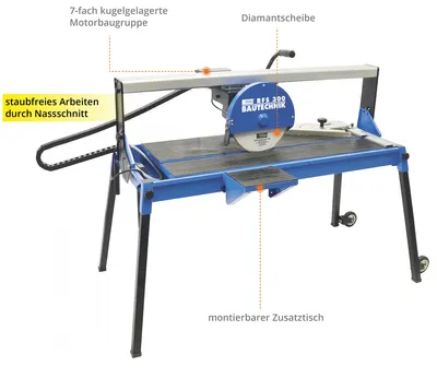 Produktbild von GÜDE Radial Fliesenschneider Nassschneider Steintrennmaschine RFS 300 230V 300mm