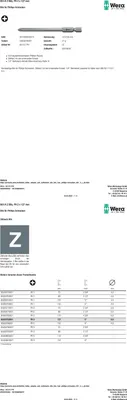 Produktbild von Bit 851/4 Z 1/4 Zoll PH 2 L.127mm zähh.WERA