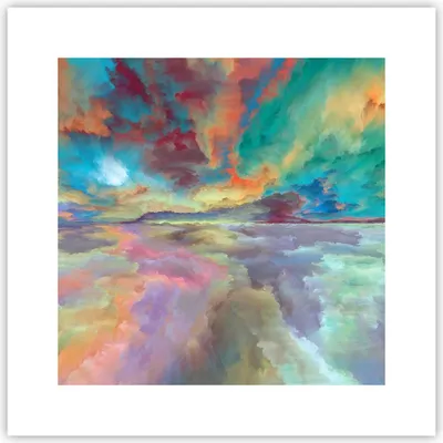 Produktbild von Poster - Poster ohne Rahmen - Abstraktion modern - 30x30 cm - Wand Bild - Wanddeko - Wandbilder - Kunstposter - Wandposter - Bilder - Kunstdruck - Wanddekoration - Wandbild - P2XAC30x30-4027