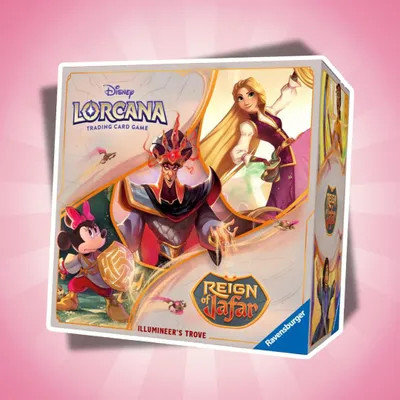Produktbild von Disney Lorcana TCG Reign of Jafar Illumineer’s Trove Englisch – 8 Boosterpacks & Sammelbox