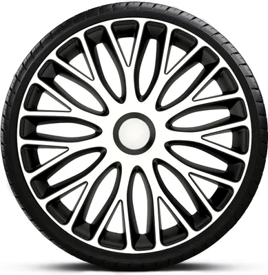 Produktbild von Radkappen Radzierblenden SATZ (4Stück) 14 Zoll MUGELLO WHITE BLACK Z461060