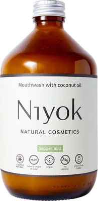 Produktbild von Niyok - Mundspülung - Kokosnussöl - Pfefferminze - 500 ML