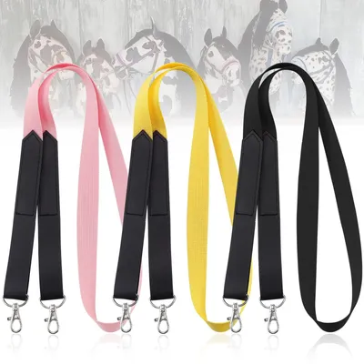 Imagen del producto de Solidchoice - Juego de brida y cabezada para caballos, disponible en 3 colores, 120 cm