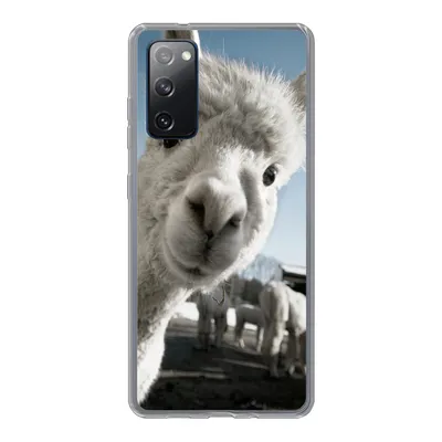 Produktbild von MuchoWow® Handyhülle Schutzhülle Hülle für Samsung Galaxy S20 FE Alpaka - Weiß - Tier Silikon Softcase Handy Hülle - Abdeckung