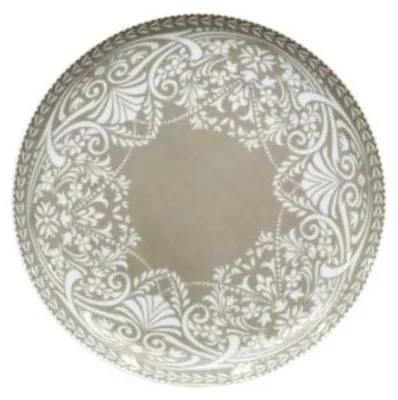 Produktbild von Thun 1794 Dessertteller, 19 cm, graue Spitze, tschechisches Porzellan, Thun