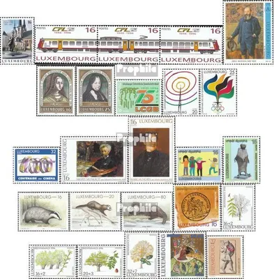 Produktbild von Briefmarken Luxemburg 1996 Mi 1385-1409 (kompl.Ausg.) Jahrgang 1996 komplett postfrisch 100. Geb. Großherzogin Charlotte