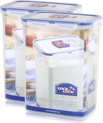 Produktbild von Lock&Lock HPL813 Vorratsdose 1,8L - Luft und Wasserdicht - rechteckig (2er Pack