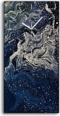 Produktbild von Leinwand Wanduhr Wandkunst Uhr Geräuschlos 30x60 Malerei Abstrakte Kunst - weiße Hände