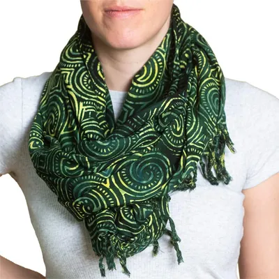 Zdjęcie produktu dla Szal w stylu batik, ręcznie robiony, dla kobiet i mężczyzn