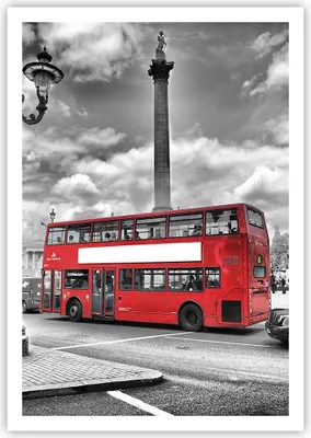 Produktbild von Poster - Poster ohne Rahmen - Trafalgar Platz Taxi London - 70x100 cm - Wand Bild - Wanddeko - Wandbilder - Kunstposter - Wandposter - Bilder - Kunstdruck - Wandbild - P2XPA70x100-0488