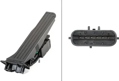 Produktbild von Sensor Fahrpedalstellung Automatikgetriebe 6-polig HELLA für u.a. AUDI A3