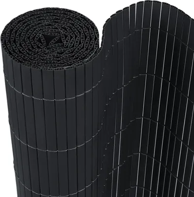 Obrázek produktu pro ACXIN PVC rohož na ochranu soukromí, dvojitá výztužná zástěna na ochranu soukromí odolná proti povětrnostním vlivům, s kabelovými vazbami, antracitová, 90*500cm