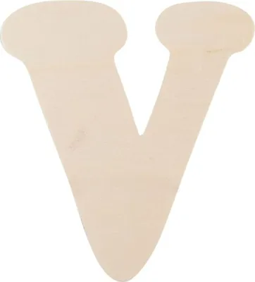 Obrázok produktu pre Drevené písmeno V 11 cm