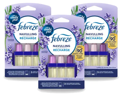 Imagen del producto de 3 unidades de recambio Ambi Pur 3Volution, aroma lavanda, 20 ml - Paquete económico