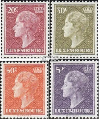 Produktbild von Briefmarken Luxemburg 1958 Mi 586-589 (kompl.Ausg.) mit Falz Charlotte