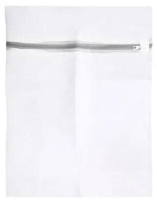 Image de Filet à linge - Sac à linge - Lot de 3 - Polyester - Blanc