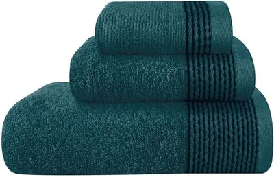 Obrázek produktu pro Ibenzoa® sada tří ručníků z bavlny – 100% bavlna, 70×140 cm osuška + 40×60 cm ručník + 30×30 cm žínka, extra měkké a savé