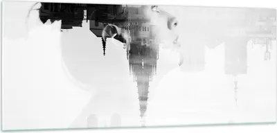 Produktbild von Bilder auf glas - Frau modern - 100x40cm - Glasbilder - Wandbilder - Bilder - Kunstdruck - zum Aufhängen bereit - Wanddekoration aus Glas - Glas Bilder - Wandbild auf Glas - Einteilig - GAB100x40-3737