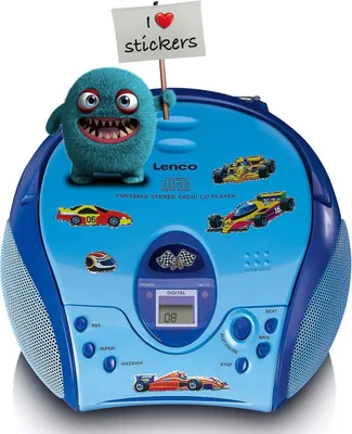 Produktbild von Lenco SCD-24BU kids - Tragbares FM-Radio mit CD-Player - Kopfhöreranschluß - Blau