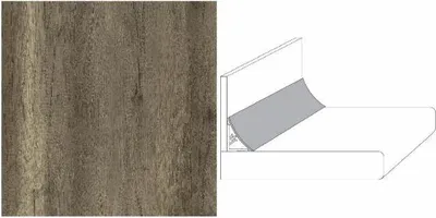Produktbild von Getalit Wandanschlußsystem Plus 59 cm, 20 x 30 mm windeiche beige