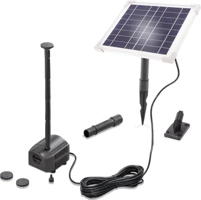 Produktbild von esotec Solar Teichpumpenset 6/230 mit 6,4V/1,5Ah LiFe-Akkuspeicher 101933