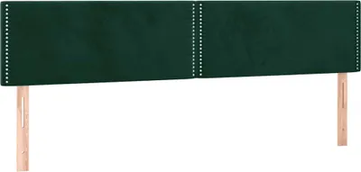 Produktbild von vidaXL Kopfteile Dunkelgrün 180x5x78/88 cm Samt
