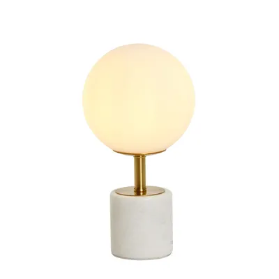 Immagine prodotto di Light & Living - lampada da tavolo - Medina - bianco - vetro - lampada da comodino - E27 - 1874126