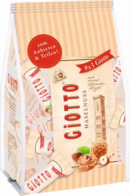 Produktbild von Giotto 9x3 Mini Gebäck Kügelchen mit Haselnussgeschmack 116g